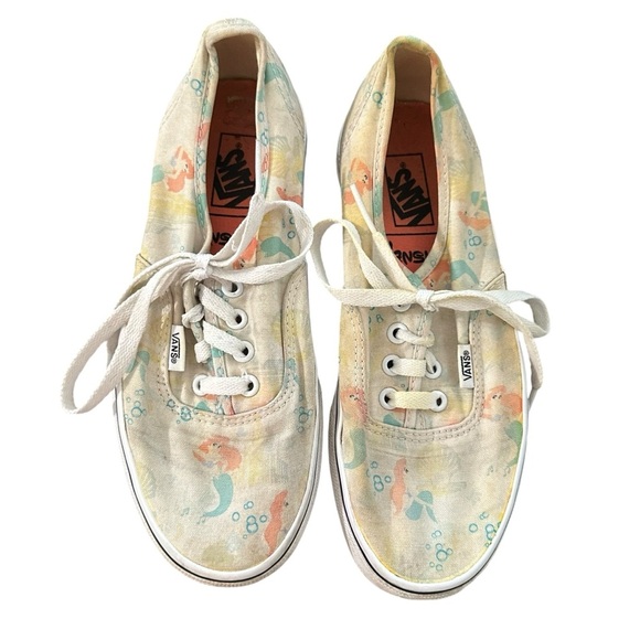 VANS x Disney Little Mermaid Ariel Shoes women's size 7 1/2, well loved - Picture 2 of 7